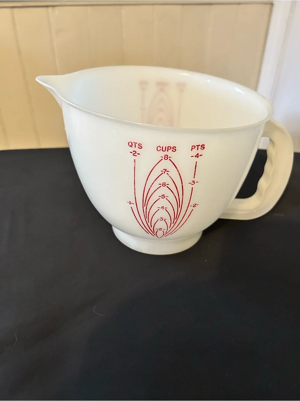 Vintage Tupperware Mix N’ Store Measuring Batter Bowl/No Lid/1970s